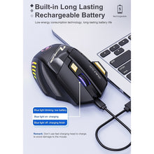 Load image into Gallery viewer, iMICE GW-X7 2.4G + Bluetooth Dual Mode 7-button Silent Rechargeable Wireless Gaming Mouse with Colorful RGB Lights, GW-X7 2.4G + Bluetooth