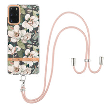 Load image into Gallery viewer, Flowers Series TPU Phone Case with Lanyard, For Samsung Galaxy S20+ 5G, For Samsung Galaxy S20 Ultra 5G, For Samsung Galaxy S20 FE 5G / 4G, For Samsung Galaxy A02s 166mm, For Samsung Galaxy A03s 166mm, For Samsung Galaxy A12, For Samsung Galaxy A13 5G ...