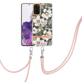 Flowers Series TPU Phone Case with Lanyard, For Samsung Galaxy S20+ 5G, For Samsung Galaxy S20 Ultra 5G, For Samsung Galaxy S20 FE 5G / 4G, For Samsung Galaxy A02s 166mm, For Samsung Galaxy A03s 166mm, For Samsung Galaxy A12, For Samsung Galaxy A13 5G ...