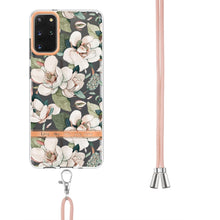 Load image into Gallery viewer, Flowers Series TPU Phone Case with Lanyard, For Samsung Galaxy S20+ 5G, For Samsung Galaxy S20 Ultra 5G, For Samsung Galaxy S20 FE 5G / 4G, For Samsung Galaxy A02s 166mm, For Samsung Galaxy A03s 166mm, For Samsung Galaxy A12, For Samsung Galaxy A13 5G ...