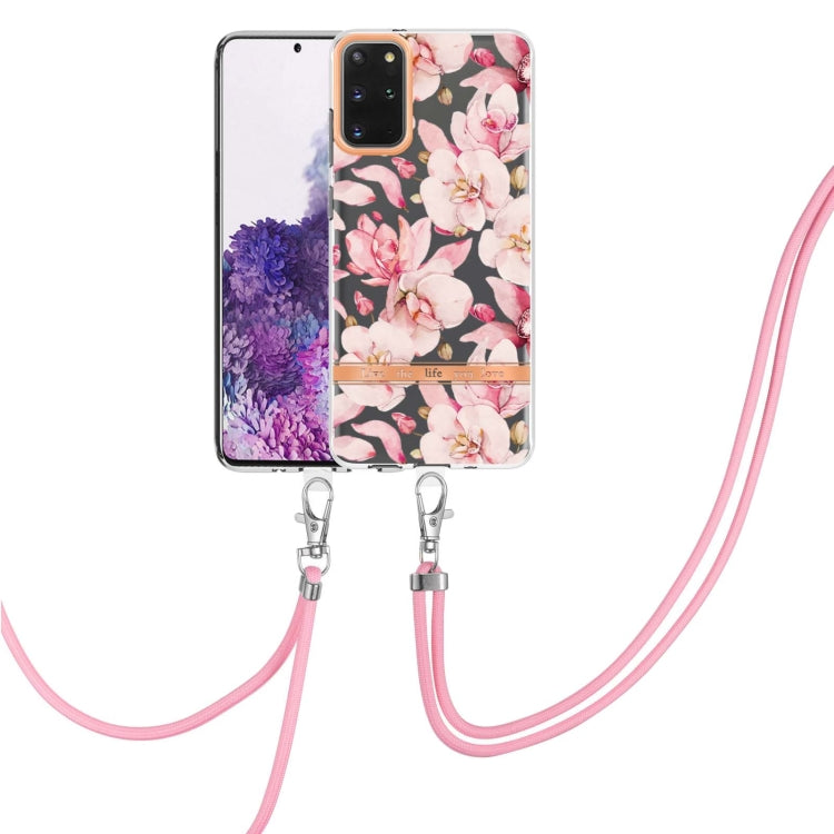 Flowers Series TPU Phone Case with Lanyard, For Samsung Galaxy S20+ 5G, For Samsung Galaxy S20 Ultra 5G, For Samsung Galaxy S20 FE 5G / 4G, For Samsung Galaxy A02s 166mm, For Samsung Galaxy A03s 166mm, For Samsung Galaxy A12, For Samsung Galaxy A13 5G ...
