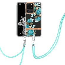 Load image into Gallery viewer, Flowers Series TPU Phone Case with Lanyard, For Samsung Galaxy S20+ 5G, For Samsung Galaxy S20 Ultra 5G, For Samsung Galaxy S20 FE 5G / 4G, For Samsung Galaxy A02s 166mm, For Samsung Galaxy A03s 166mm, For Samsung Galaxy A12, For Samsung Galaxy A13 5G ...