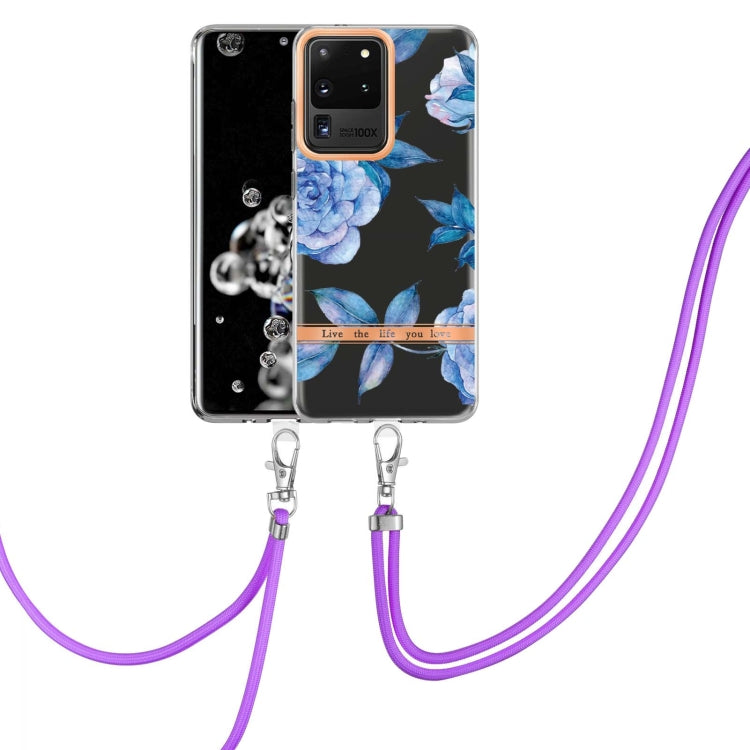 Flowers Series TPU Phone Case with Lanyard, For Samsung Galaxy S20+ 5G, For Samsung Galaxy S20 Ultra 5G, For Samsung Galaxy S20 FE 5G / 4G, For Samsung Galaxy A02s 166mm, For Samsung Galaxy A03s 166mm, For Samsung Galaxy A12, For Samsung Galaxy A13 5G ...