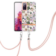 Load image into Gallery viewer, Flowers Series TPU Phone Case with Lanyard, For Samsung Galaxy S20+ 5G, For Samsung Galaxy S20 Ultra 5G, For Samsung Galaxy S20 FE 5G / 4G, For Samsung Galaxy A02s 166mm, For Samsung Galaxy A03s 166mm, For Samsung Galaxy A12, For Samsung Galaxy A13 5G ...