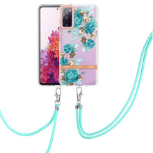Load image into Gallery viewer, Flowers Series TPU Phone Case with Lanyard, For Samsung Galaxy S20+ 5G, For Samsung Galaxy S20 Ultra 5G, For Samsung Galaxy S20 FE 5G / 4G, For Samsung Galaxy A02s 166mm, For Samsung Galaxy A03s 166mm, For Samsung Galaxy A12, For Samsung Galaxy A13 5G ...