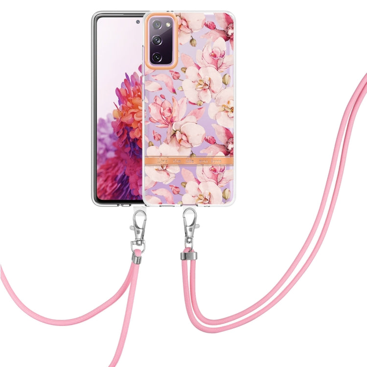Flowers Series TPU Phone Case with Lanyard, For Samsung Galaxy S20+ 5G, For Samsung Galaxy S20 Ultra 5G, For Samsung Galaxy S20 FE 5G / 4G, For Samsung Galaxy A02s 166mm, For Samsung Galaxy A03s 166mm, For Samsung Galaxy A12, For Samsung Galaxy A13 5G ...
