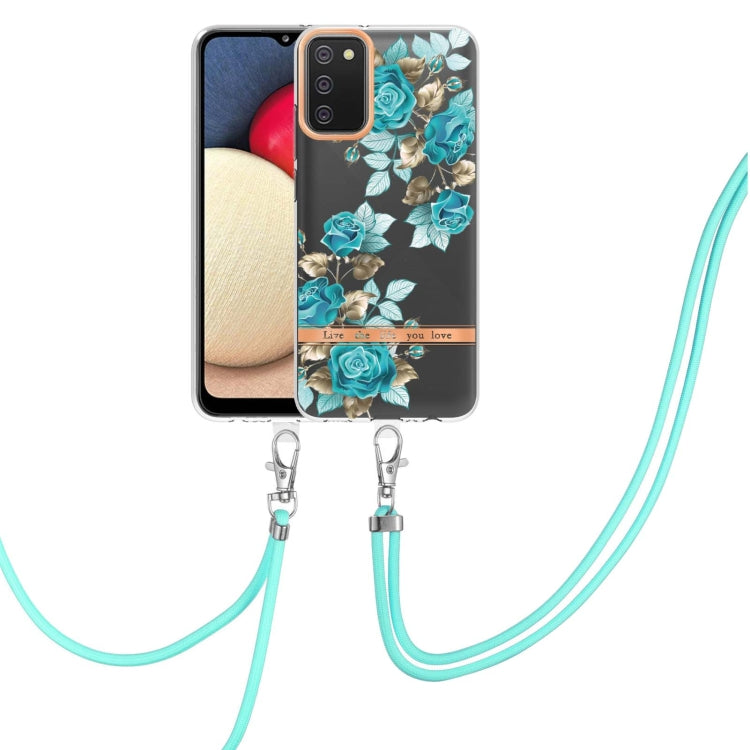 Flowers Series TPU Phone Case with Lanyard, For Samsung Galaxy S20+ 5G, For Samsung Galaxy S20 Ultra 5G, For Samsung Galaxy S20 FE 5G / 4G, For Samsung Galaxy A02s 166mm, For Samsung Galaxy A03s 166mm, For Samsung Galaxy A12, For Samsung Galaxy A13 5G ...