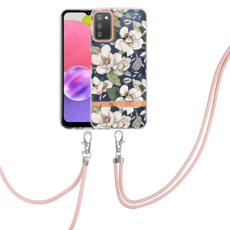 Flowers Series TPU Phone Case with Lanyard, For Samsung Galaxy S20+ 5G, For Samsung Galaxy S20 Ultra 5G, For Samsung Galaxy S20 FE 5G / 4G, For Samsung Galaxy A02s 166mm, For Samsung Galaxy A03s 166mm, For Samsung Galaxy A12, For Samsung Galaxy A13 5G ...