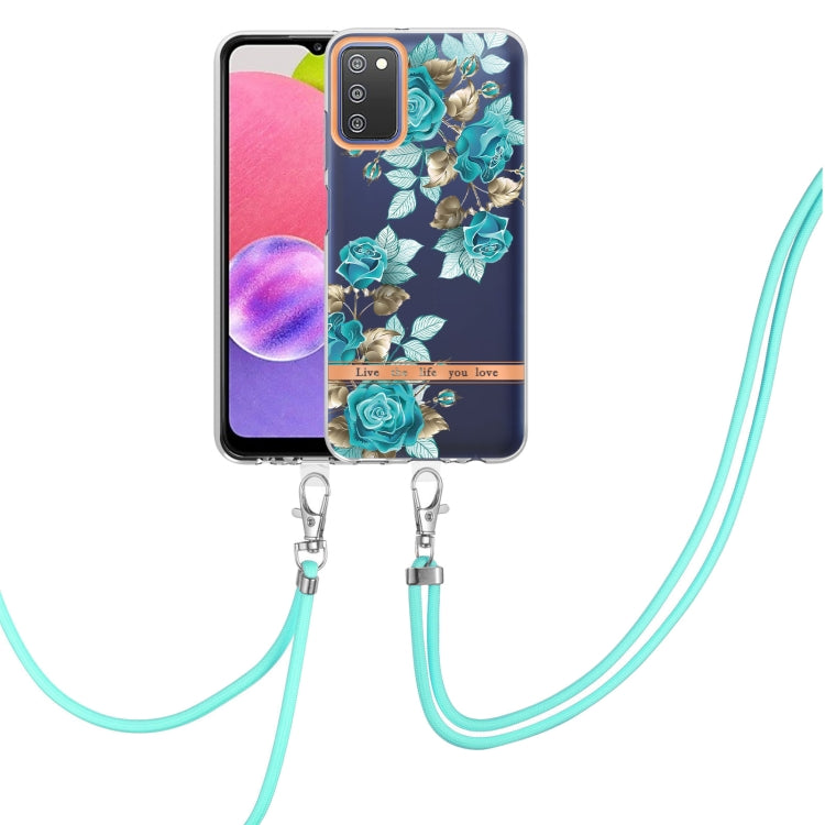 Flowers Series TPU Phone Case with Lanyard, For Samsung Galaxy S20+ 5G, For Samsung Galaxy S20 Ultra 5G, For Samsung Galaxy S20 FE 5G / 4G, For Samsung Galaxy A02s 166mm, For Samsung Galaxy A03s 166mm, For Samsung Galaxy A12, For Samsung Galaxy A13 5G ...