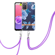 Load image into Gallery viewer, Flowers Series TPU Phone Case with Lanyard, For Samsung Galaxy S20+ 5G, For Samsung Galaxy S20 Ultra 5G, For Samsung Galaxy S20 FE 5G / 4G, For Samsung Galaxy A02s 166mm, For Samsung Galaxy A03s 166mm, For Samsung Galaxy A12, For Samsung Galaxy A13 5G ...