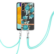 Load image into Gallery viewer, Flowers Series TPU Phone Case with Lanyard, For Samsung Galaxy S20+ 5G, For Samsung Galaxy S20 Ultra 5G, For Samsung Galaxy S20 FE 5G / 4G, For Samsung Galaxy A02s 166mm, For Samsung Galaxy A03s 166mm, For Samsung Galaxy A12, For Samsung Galaxy A13 5G ...