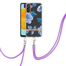 Load image into Gallery viewer, Flowers Series TPU Phone Case with Lanyard, For Samsung Galaxy S20+ 5G, For Samsung Galaxy S20 Ultra 5G, For Samsung Galaxy S20 FE 5G / 4G, For Samsung Galaxy A02s 166mm, For Samsung Galaxy A03s 166mm, For Samsung Galaxy A12, For Samsung Galaxy A13 5G ...
