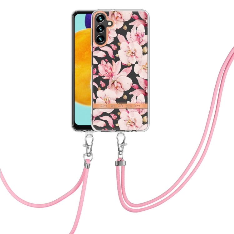 Flowers Series TPU Phone Case with Lanyard, For Samsung Galaxy S20+ 5G, For Samsung Galaxy S20 Ultra 5G, For Samsung Galaxy S20 FE 5G / 4G, For Samsung Galaxy A02s 166mm, For Samsung Galaxy A03s 166mm, For Samsung Galaxy A12, For Samsung Galaxy A13 5G ...
