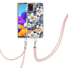 Load image into Gallery viewer, Flowers Series TPU Phone Case with Lanyard, For Samsung Galaxy S20+ 5G, For Samsung Galaxy S20 Ultra 5G, For Samsung Galaxy S20 FE 5G / 4G, For Samsung Galaxy A02s 166mm, For Samsung Galaxy A03s 166mm, For Samsung Galaxy A12, For Samsung Galaxy A13 5G ...