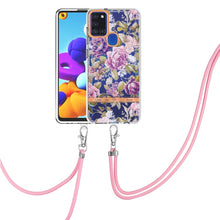 Load image into Gallery viewer, Flowers Series TPU Phone Case with Lanyard, For Samsung Galaxy S20+ 5G, For Samsung Galaxy S20 Ultra 5G, For Samsung Galaxy S20 FE 5G / 4G, For Samsung Galaxy A02s 166mm, For Samsung Galaxy A03s 166mm, For Samsung Galaxy A12, For Samsung Galaxy A13 5G ...