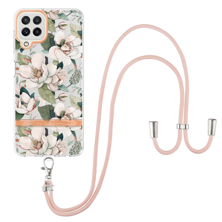 Flowers Series TPU Phone Case with Lanyard, For Samsung Galaxy A22 4G, For Samsung Galaxy A22 5G, For Samsung Galaxy A32 4G, For Samsung Galaxy A32 5G, For Samsung Galaxy A33 5G, For Samsung Galaxy A52 5G / 4G, For Samsung Galaxy A53 5G                ...