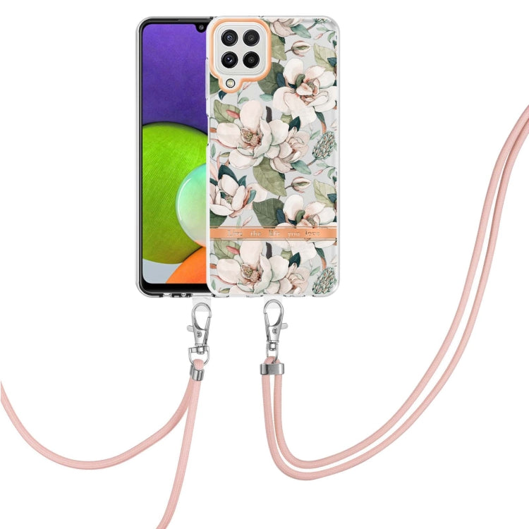 Flowers Series TPU Phone Case with Lanyard, For Samsung Galaxy A22 4G, For Samsung Galaxy A22 5G, For Samsung Galaxy A32 4G, For Samsung Galaxy A32 5G, For Samsung Galaxy A33 5G, For Samsung Galaxy A52 5G / 4G, For Samsung Galaxy A53 5G                ...