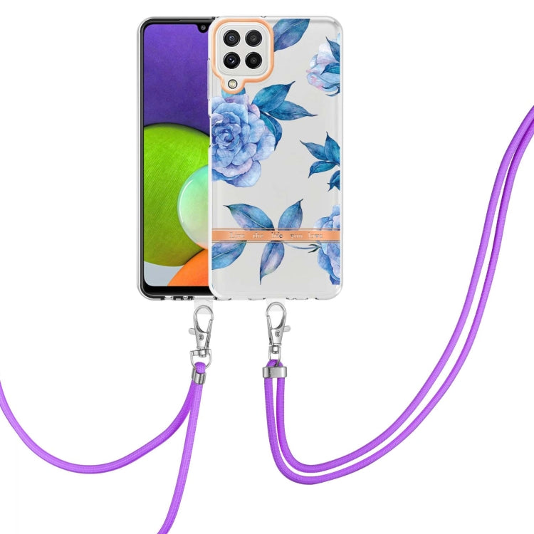 Flowers Series TPU Phone Case with Lanyard, For Samsung Galaxy A22 4G, For Samsung Galaxy A22 5G, For Samsung Galaxy A32 4G, For Samsung Galaxy A32 5G, For Samsung Galaxy A33 5G, For Samsung Galaxy A52 5G / 4G, For Samsung Galaxy A53 5G                ...