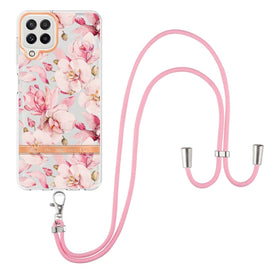 Flowers Series TPU Phone Case with Lanyard, For Samsung Galaxy A22 4G, For Samsung Galaxy A22 5G, For Samsung Galaxy A32 4G, For Samsung Galaxy A32 5G, For Samsung Galaxy A33 5G, For Samsung Galaxy A52 5G / 4G, For Samsung Galaxy A53 5G                ...