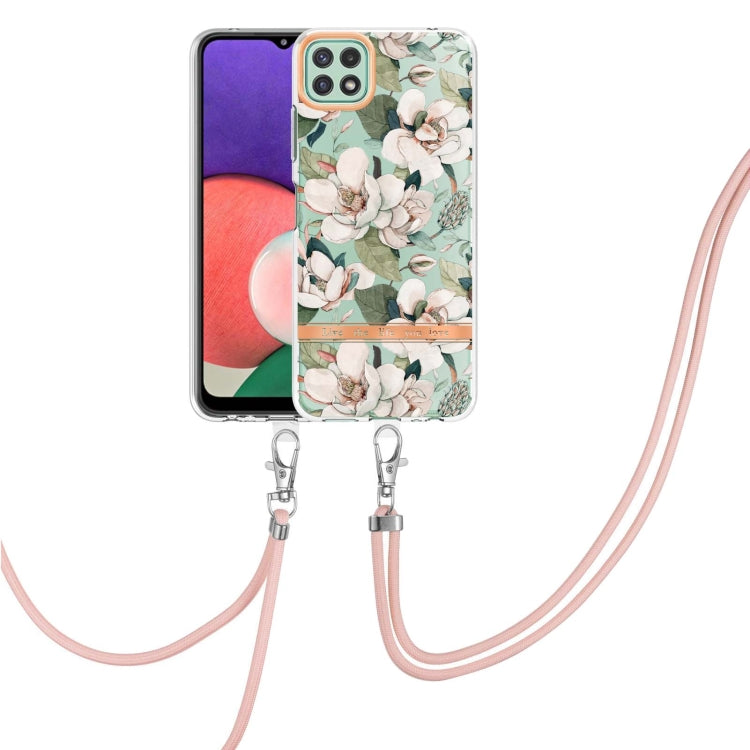 Flowers Series TPU Phone Case with Lanyard, For Samsung Galaxy A22 4G, For Samsung Galaxy A22 5G, For Samsung Galaxy A32 4G, For Samsung Galaxy A32 5G, For Samsung Galaxy A33 5G, For Samsung Galaxy A52 5G / 4G, For Samsung Galaxy A53 5G                ...