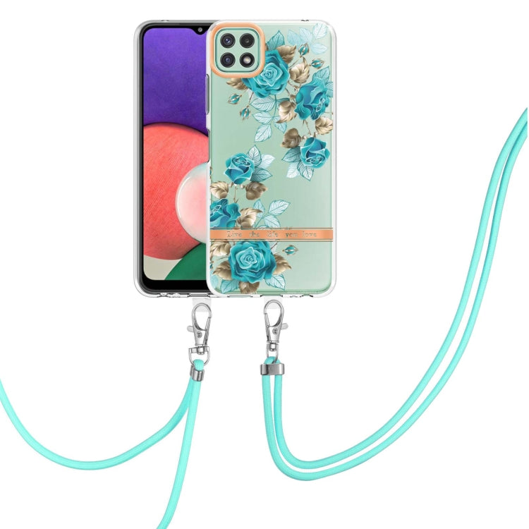 Flowers Series TPU Phone Case with Lanyard, For Samsung Galaxy A22 4G, For Samsung Galaxy A22 5G, For Samsung Galaxy A32 4G, For Samsung Galaxy A32 5G, For Samsung Galaxy A33 5G, For Samsung Galaxy A52 5G / 4G, For Samsung Galaxy A53 5G                ...