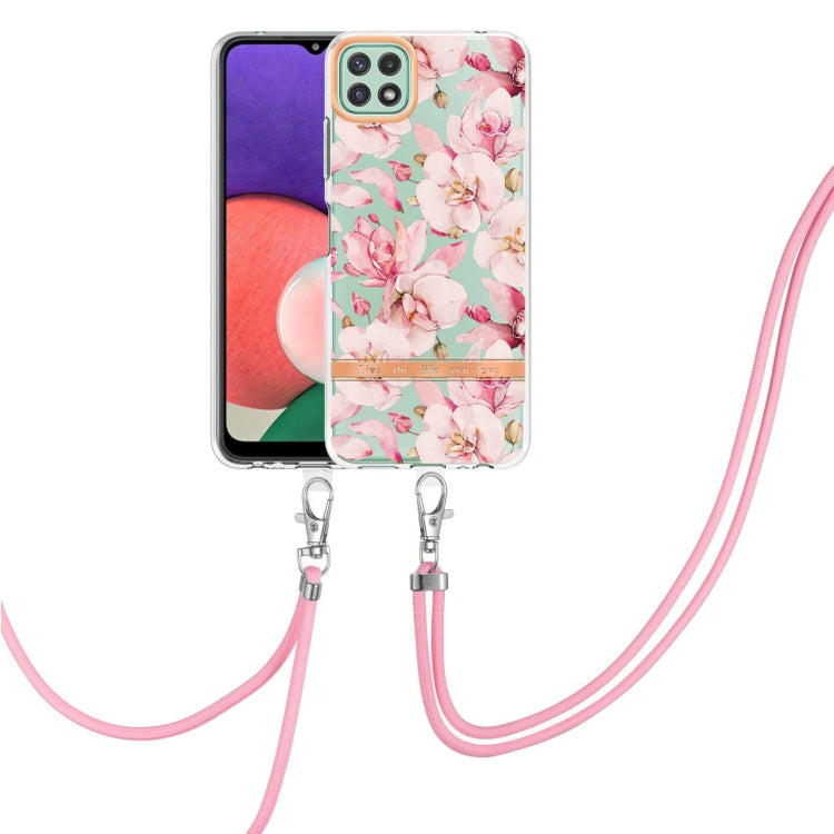 Flowers Series TPU Phone Case with Lanyard, For Samsung Galaxy A22 4G, For Samsung Galaxy A22 5G, For Samsung Galaxy A32 4G, For Samsung Galaxy A32 5G, For Samsung Galaxy A33 5G, For Samsung Galaxy A52 5G / 4G, For Samsung Galaxy A53 5G                ...