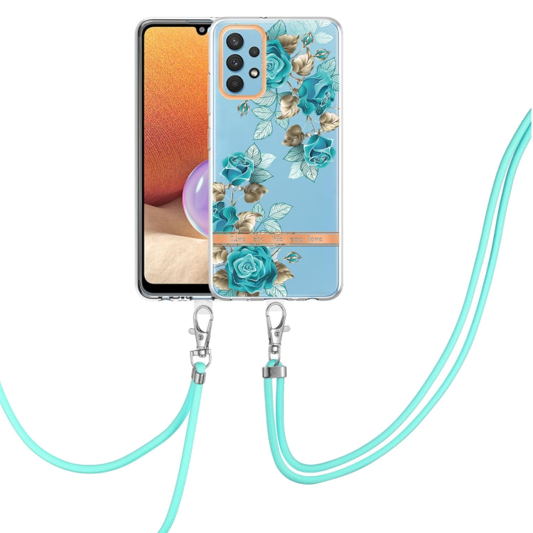 Flowers Series TPU Phone Case with Lanyard, For Samsung Galaxy A22 4G, For Samsung Galaxy A22 5G, For Samsung Galaxy A32 4G, For Samsung Galaxy A32 5G, For Samsung Galaxy A33 5G, For Samsung Galaxy A52 5G / 4G, For Samsung Galaxy A53 5G                ...