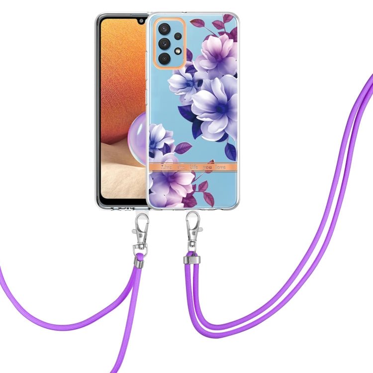 Flowers Series TPU Phone Case with Lanyard, For Samsung Galaxy A22 4G, For Samsung Galaxy A22 5G, For Samsung Galaxy A32 4G, For Samsung Galaxy A32 5G, For Samsung Galaxy A33 5G, For Samsung Galaxy A52 5G / 4G, For Samsung Galaxy A53 5G                ...