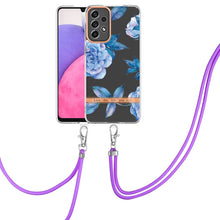 Load image into Gallery viewer, Flowers Series TPU Phone Case with Lanyard, For Samsung Galaxy A22 4G, For Samsung Galaxy A22 5G, For Samsung Galaxy A32 4G, For Samsung Galaxy A32 5G, For Samsung Galaxy A33 5G, For Samsung Galaxy A52 5G / 4G, For Samsung Galaxy A53 5G                ...