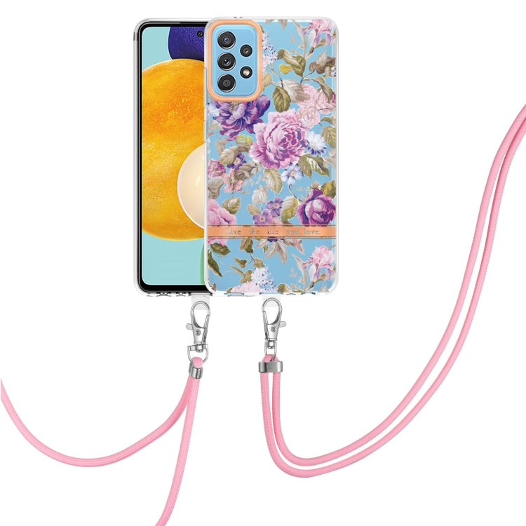 Flowers Series TPU Phone Case with Lanyard, For Samsung Galaxy A22 4G, For Samsung Galaxy A22 5G, For Samsung Galaxy A32 4G, For Samsung Galaxy A32 5G, For Samsung Galaxy A33 5G, For Samsung Galaxy A52 5G / 4G, For Samsung Galaxy A53 5G                ...