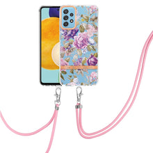 Load image into Gallery viewer, Flowers Series TPU Phone Case with Lanyard, For Samsung Galaxy A22 4G, For Samsung Galaxy A22 5G, For Samsung Galaxy A32 4G, For Samsung Galaxy A32 5G, For Samsung Galaxy A33 5G, For Samsung Galaxy A52 5G / 4G, For Samsung Galaxy A53 5G                ...