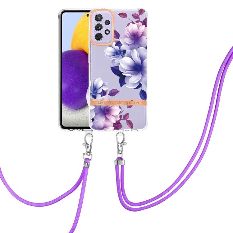 Flowers Series TPU Phone Case with Lanyard, For Samsung Galaxy A22 4G, For Samsung Galaxy A22 5G, For Samsung Galaxy A32 4G, For Samsung Galaxy A32 5G, For Samsung Galaxy A33 5G, For Samsung Galaxy A52 5G / 4G, For Samsung Galaxy A53 5G                ...