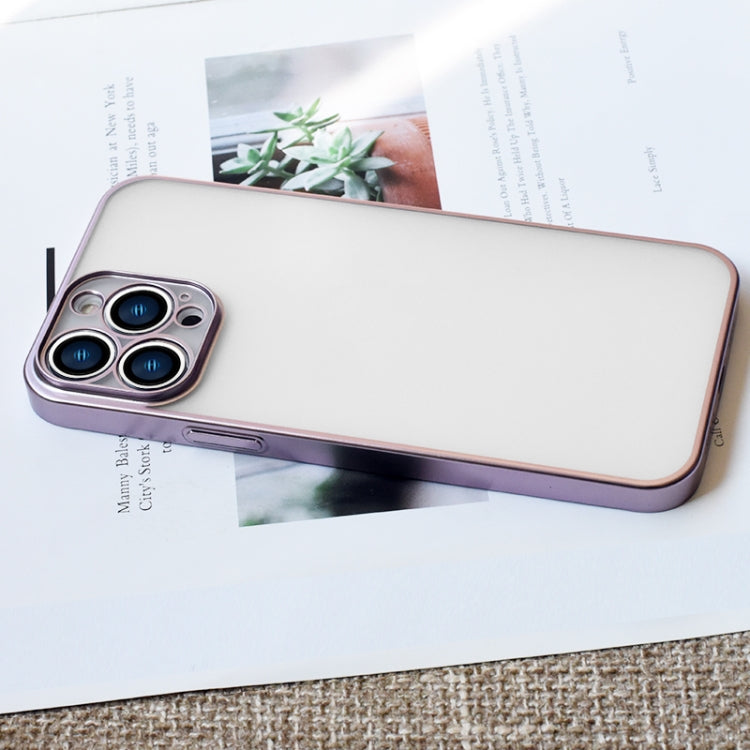 KSTDESIGN Wing Plating Series Semi-transparent Frosted Phone Case, For iPhone 12, For iPhone 12 Pro, For iPhone 12 Pro Max, For iPhone 13 Pro, For iPhone 13 Pro Max, For iPhone 13