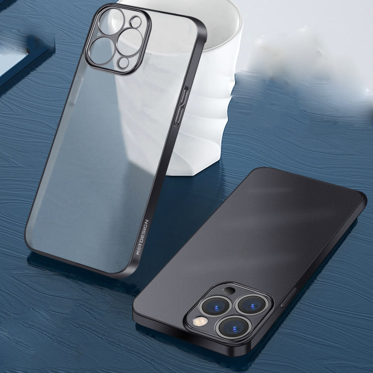 KSTDESIGN Wing Plating Series Semi-transparent Frosted Phone Case, For iPhone 12, For iPhone 12 Pro, For iPhone 12 Pro Max, For iPhone 13 Pro, For iPhone 13 Pro Max, For iPhone 13