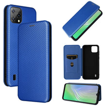 Load image into Gallery viewer, Carbon Fiber Texture Magnetic Horizontal Flip PU Phone Case, For OPPO Realme 9i / A36, For Blackview A55, For Ulefone Note 13P, For Samsung Galaxy A23 5G