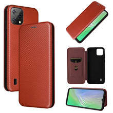 Load image into Gallery viewer, Carbon Fiber Texture Magnetic Horizontal Flip PU Phone Case, For OPPO Realme 9i / A36, For Blackview A55, For Ulefone Note 13P, For Samsung Galaxy A23 5G