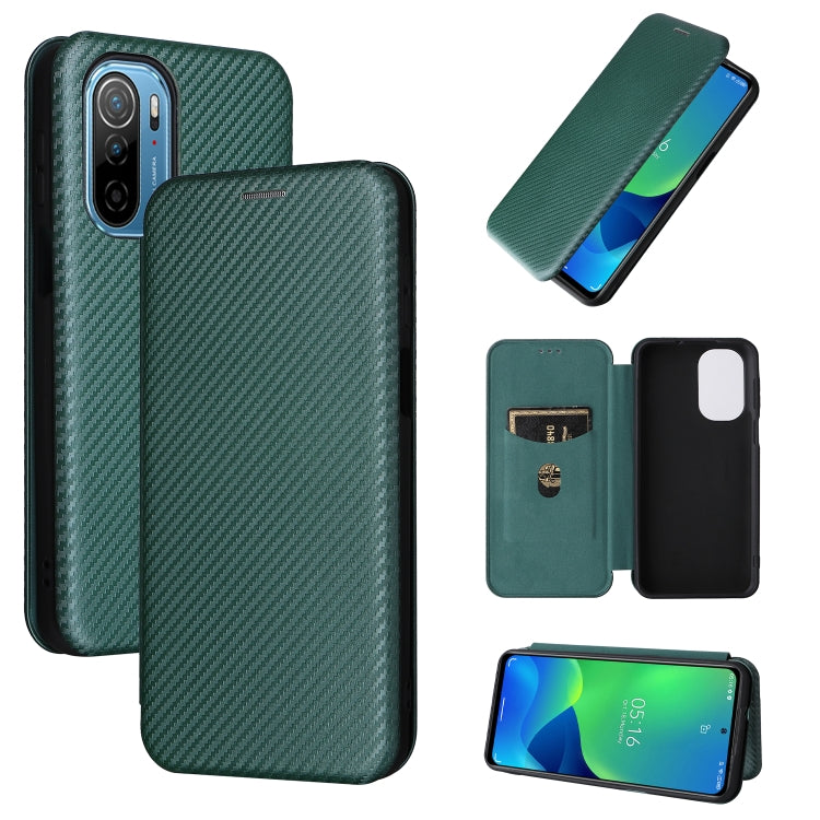 Carbon Fiber Texture Magnetic Horizontal Flip PU Phone Case, For OPPO Realme 9i / A36, For Blackview A55, For Ulefone Note 13P, For Samsung Galaxy A23 5G