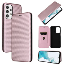 Load image into Gallery viewer, Carbon Fiber Texture Magnetic Horizontal Flip PU Phone Case, For OPPO Realme 9i / A36, For Blackview A55, For Ulefone Note 13P, For Samsung Galaxy A23 5G