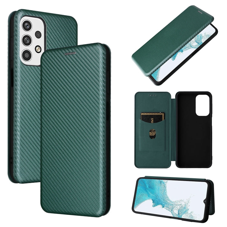 Carbon Fiber Texture Magnetic Horizontal Flip PU Phone Case, For OPPO Realme 9i / A36, For Blackview A55, For Ulefone Note 13P, For Samsung Galaxy A23 5G