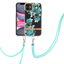 Load image into Gallery viewer, Flowers Series TPU Phone Case with Lanyard, For iPhone 11, For iPhone 11 Pro Max, For iPhone 12 Pro Max, For iPhone 12, For iPhone 13, For iPhone 13 mini, For iPhone 13 Pro, For iPhone 13 Pro Max