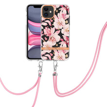 Load image into Gallery viewer, Flowers Series TPU Phone Case with Lanyard, For iPhone 11, For iPhone 11 Pro Max, For iPhone 12 Pro Max, For iPhone 12, For iPhone 13, For iPhone 13 mini, For iPhone 13 Pro, For iPhone 13 Pro Max