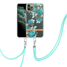 Load image into Gallery viewer, Flowers Series TPU Phone Case with Lanyard, For iPhone 11, For iPhone 11 Pro Max, For iPhone 12 Pro Max, For iPhone 12, For iPhone 13, For iPhone 13 mini, For iPhone 13 Pro, For iPhone 13 Pro Max