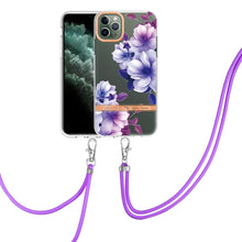 Load image into Gallery viewer, Flowers Series TPU Phone Case with Lanyard, For iPhone 11, For iPhone 11 Pro Max, For iPhone 12 Pro Max, For iPhone 12, For iPhone 13, For iPhone 13 mini, For iPhone 13 Pro, For iPhone 13 Pro Max