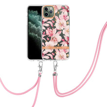 Load image into Gallery viewer, Flowers Series TPU Phone Case with Lanyard, For iPhone 11, For iPhone 11 Pro Max, For iPhone 12 Pro Max, For iPhone 12, For iPhone 13, For iPhone 13 mini, For iPhone 13 Pro, For iPhone 13 Pro Max