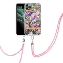 Load image into Gallery viewer, Flowers Series TPU Phone Case with Lanyard, For iPhone 11, For iPhone 11 Pro Max, For iPhone 12 Pro Max, For iPhone 12, For iPhone 13, For iPhone 13 mini, For iPhone 13 Pro, For iPhone 13 Pro Max