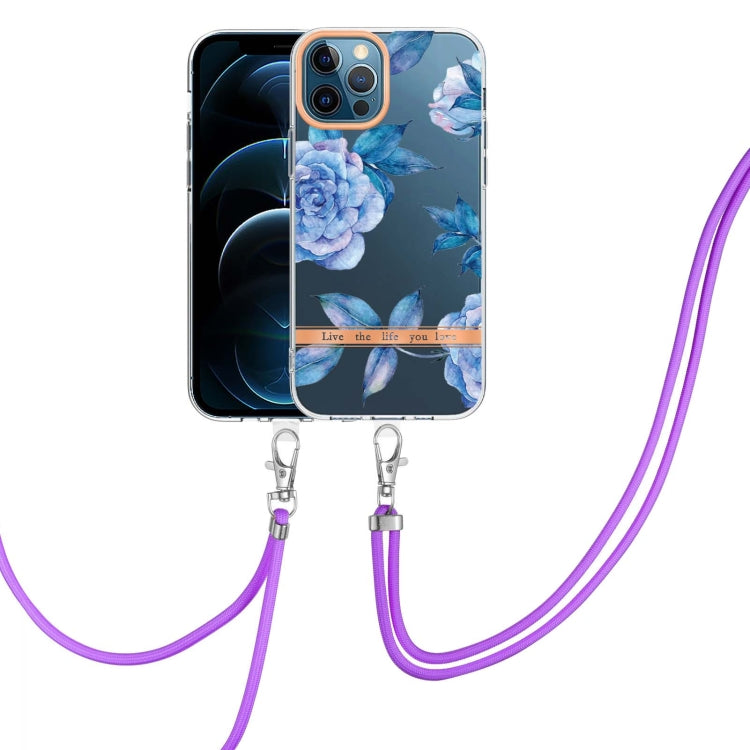 Flowers Series TPU Phone Case with Lanyard, For iPhone 11, For iPhone 11 Pro Max, For iPhone 12 Pro Max, For iPhone 12, For iPhone 13, For iPhone 13 mini, For iPhone 13 Pro, For iPhone 13 Pro Max