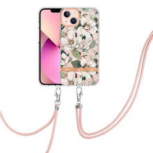 Load image into Gallery viewer, Flowers Series TPU Phone Case with Lanyard, For iPhone 11, For iPhone 11 Pro Max, For iPhone 12 Pro Max, For iPhone 12, For iPhone 13, For iPhone 13 mini, For iPhone 13 Pro, For iPhone 13 Pro Max
