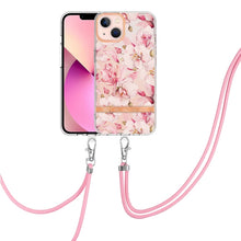 Load image into Gallery viewer, Flowers Series TPU Phone Case with Lanyard, For iPhone 11, For iPhone 11 Pro Max, For iPhone 12 Pro Max, For iPhone 12, For iPhone 13, For iPhone 13 mini, For iPhone 13 Pro, For iPhone 13 Pro Max