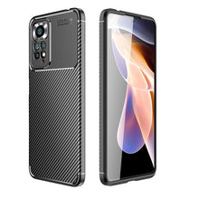 Load image into Gallery viewer, Carbon Fiber Texture Shockproof TPU Phone Case, For Xiaomi Redmi Note 11 Pro Overseas Version(Precise Hole), For Xiaomi Poco X4 Pro 5G
