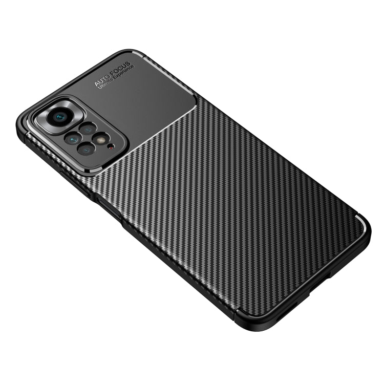 Carbon Fiber Texture Shockproof TPU Phone Case, For Xiaomi Redmi Note 11 Pro Overseas Version(Precise Hole)